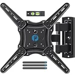 Pipishell Full Motion TV Wall Mount for 26-60 inch Flat or Curved TVs up to 77 lbs, TV Bracket Wall Mount with Articulating Arms, Extension, Tilt, Swivel, Leveling, Max VESA 400x400mm, PIMF7