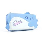 Geekshare Cute Carry Case Compatible with Nintendo Switch/Switch OLED - Portable Hardshell Slim Travel Carrying Case fit Switch Console & Game Accessories -- Shark