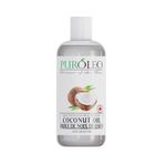 PUROLEO Fractionated Coconut Oil 16 Fl Oz/473 ML (Packed In Canada) 100% Natural and odorless Moisturizer & Carrier Oil | Hair Skin Body, Aromatherapy, Massage, Makeup Remover | huile de coco, huile massage