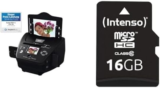 Rollei PDF-S 240 SE - Multiscanner für Fotos, Dias und Negative, sekundenschneller Scanvorgang, inkl. Bildbearbeitungssoftware - Schwarz & Intenso Micro SDHC 16GB Class 10 Speicherkarte