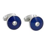 Sapphire Navy Blue Cufflinks | 5 Year Warranty | Cufflinks Box Inc | Premium Cuff Links | Gift for Men