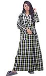 CLYMAA Women Winter Wool Blend 2XL/Plus Size Robe/Housecoat/Night Gown Light Green