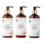 Fix My Curls Wash Day Trio | Cleansing & Moisturizing Shampoo, Hydrating Deep Conditioner | Silicone & Sulphate Free | For Curly, Wavy Hair| 250ml each