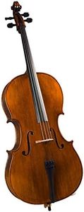 Cremona SC-500 Premier Artist Cello Outfit – 4/4 Size – Hand-Carved Spruce & Maple, Flamed Maple Back, Aubert Bridge, Anton Breton Strings, Brazilwood Bow, Padded Bag