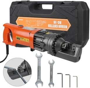 Electric Hydraulic Rebar Cutter, 900W 110V Cutting up to 5/8 Inch #5 4-16mm Rebar, Steel, with Blades, Cutting Speed 3S, Concrete Construction Tools Heavy Duty (900W RC-16)