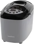 West Bend 47413 Hi-Rise Bread Maker Programmable Horizontal Dual Blade with 12 Programs Including Gluten Free, 3-Pound, Gray