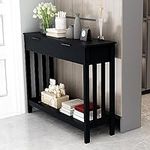 TaoHFE Black Entryway Table with Dr