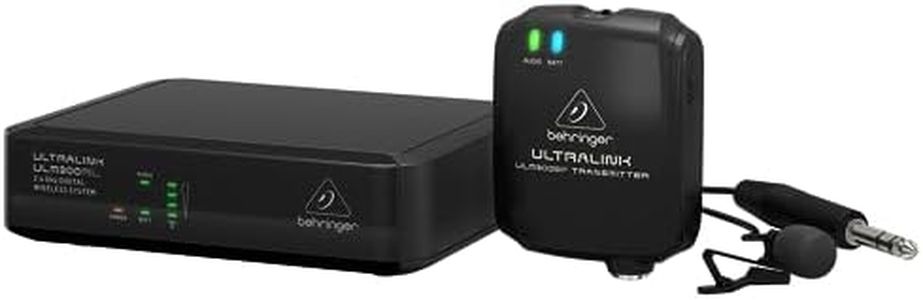 Behringer ULTRALINK ULM300LAV High-Performance 2.4 GHz Digital Wireless System with Lavalier Microphone, Belt-Pack Transmitter and Receiver