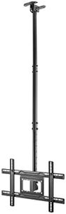 AISENS Soporte De Techo Giratorio, Inclinable, Extensible Para Monitor/TV 50kg De 37-80P Negro