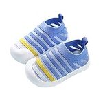 DEBAIJIA Baby Shoes 0-3T Toddler First-Walking Non Slip Kid Trainers Shoes Breathable Infant Sneakers Lightweight Soft TPR Material 5.5 UK Blue (Tag Size 20)