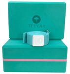 Teeyar Yoga Block and Strap Set - 2 Pack High Density(Hard) 4 Inch(10.5oz x2) or 3 Inch (7.5oz x2) EVA Foam Blocks and Yoga Strap for Yoga/Pilates, Improve Balance/Stretching (4 Inch Tiffany)
