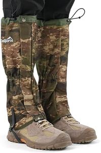 Leg Gaiters for Men and Women Waterproof Adjustable Gators for Hiking Boots in Climbing Hunting Trekking & Fishing Snow Gaiters (Camo L)
