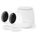 Noorio B210 2-Cam Kit with Hub, Security Camera System Indoor Outdoor Wireless 1080p Camera for Home Security Battery Powered, AI Motion Activated Camera with Color Night Vision, Work with Alexa