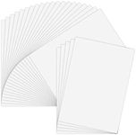 AIEX 25 Sheets Printable Vinyl Sticker Paper Self-Adhesive Waterproof Matte White for Laser & Inkjet Printer A4(210 x 297mm)