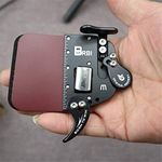 Archery Finger Tab Leather Archery Finger Guard Shooting Tabs Finger Saver Protect Guard Glove Right Left Handed (Left, M)