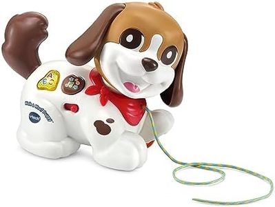 VTech Walk & Woof Puppy - Educational Pull Along Puppy - 565003 -Multicolour