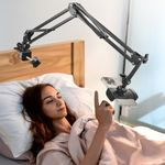 Awlbstruse Phone Holder for Bed, Cell Phone Bed Stand Holder for Desk,Headboard,Bed,Bedside,Table,Compatible with iPhone 14 Pro Max XR X 8 7 6 or Other 3.5-7" Devices