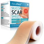 Silicone Scar Tape(1.6“ × 60“Roll), Medical Silicone Scar Sheets, Effective Professional Scar Removal Sheets for Keloids, Tummy Tuck, C-Section, Acne, Burn et (1.6x60 Inch (3-5 Month Supply))