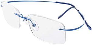 Eyekepper Titanium Rimless Reading Glasses Readers Women Blue +2.5