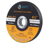 SATC 115mm Cutting Discs 10-Peice Durable Angle Grinder Discs Ultra Thin 1mm for Fast & Precise Cutting of Steel, Iron, Aluminum, & Ferrous Metals