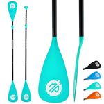 Niphean Paddle Board Paddle, 3/4 Pieces Detachable Floating Adjustable Kayak Paddle, Sup Paddle Stand Up Paddle Board Accessories Lightweight Oars Aluminum Alloy Shaft Premium Fiber Blade