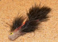 3ct Sex Dungeon Black Dual Hook Streamer Fly - 3 Pack - Size #2