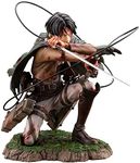 WANSHI Levi Attack on Titan Action Figure, Attack on Titan Statue Bloody Ackerman Captain Levi Blessed PVC Figure Collectable Gifts Statue Anime Model Decoration