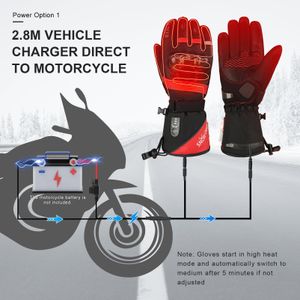SNOW DEER Heated Motorcycle Gloves – Rechargeable Electric Winter Riding