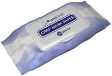 PurePAP - CPAP Cleaning Wipes | 100% Cotton Sheets | Alcohol-Free | Natural Ingredients | Resealable Packet | 30 Wipes Per Pack