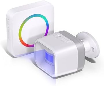 Wireless Driveway Alarm - Motion Sensor Door Chime Motion Detector 58 Melodies & 500FT Range, Business Entry Alert, Elderly Care Monitor