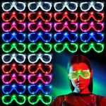 70 Packs LED Glasses 5 Neon Colors 