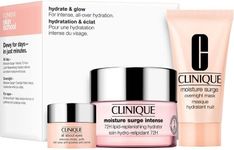 Clinique Moisturiser Surge Intense 72-Hour Lipid-Replenishing Hydrator 50ML + All About Eyes 5ML + Overnight Mask 30ML 3 Peice Set