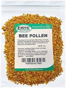 Exotic Nutrition Bee Pollen (4 oz.) - Healthy Natural Treat & Supplement - for Sugar Gliders, Marmosets & Other Small Pets