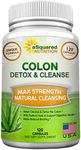 aSquared Nutrition Pure Colon Cleanse for Weight Loss - 120 Capsules, Max Strength, Natural Colon Detox Cleanser, Colon Cleansing Diet Supplement Blend for Digestive Health, Diet Pills for Men & Women