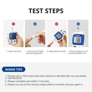 Sinocare Blood Glucose Meter – mmol/L Diabetes Testing Device