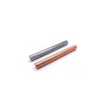 KOLAMOON Pure Copper Zinc Rods Diameter 10mm Length 100mm Solid Copper Zinc Bar Bare Copper Cu Zinc Metal Rod for School Scientific Experiment Research Metal DIY Craft Hobbies