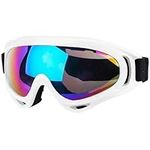 Ski Goggles Snowboard Goggles for Men Women Kids Cycling Motorcycle Snowmobile UV Protection Goggles Winter Snow Sports Glasses for Youth Adult Teens Boys & Girls (White)