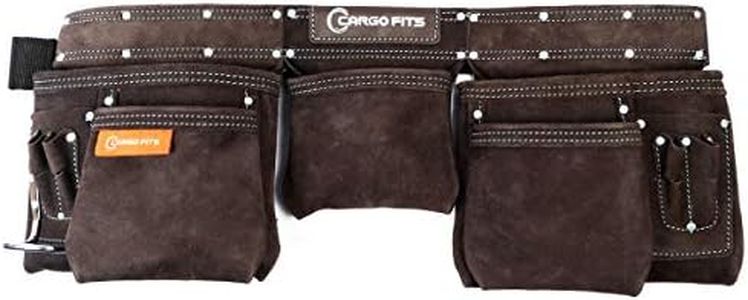 Cargo Fits Leather Apron Tool Belt Heavy Duty Professional Work Pouch for Electricians Technician