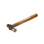 TATA AGRICO Ball Point Hammers with Wooden Handle | Splitting Wood | Chrome Dipped Solution For Home, Garage & Industrial Use | Brown And Gray (9.8" Inch/ 200gm) -Set Of 1Pcs