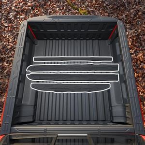 Kingna Truck Bed Cap Cover Compatible with 2023-2026 Chevrolet Colorado and GMC Canyon TPE All Weather Around Guard Protector 4PCS for 2025 Chevy Colorado Accessories