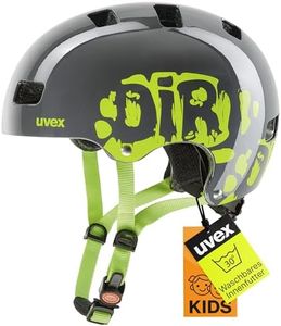 Uvex Kinder Fahrradhelm Kid 3,Grau (Dirtbike Gray-Lime),51-55 cm