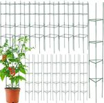 Tandefio 15 Pack Tomato Cages Up to 71 Inches Large Garden Tomato Stakes Deformable DIY Plant Cages Multi Functional Support Cages for Climbing Plants Vegetable Fruit Flowers