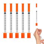 0.5ml/cc 29Ga 13MM/0.5IN Industrial Manufacturing Dispensing Tools - 20Pack Plastic Multiple Uses Measuring Tools 0.5ml Syringes With Cap, Dispensing Measuring Tool, Laboratory Accessories