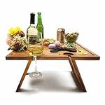 SASIDO Portable Wine Picnic Table, 