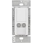 Lutron MS-B102-WH Maestro 6-Amp 3-Way/Multi-Location Dual Tech Occupancy Sensor Switch, White