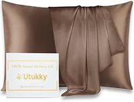 Utukky Silk Pillowcase [As Seen on TV] Cool Touch Pillow Cover Silk 43 63 Washable Envelope Type Pillow Case Double-Sided Silk Pillowcase Smooth Sleeping Habit Reduction Beautiful Skin Antibacterial