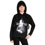 Wednesday Girls Hoodie - Hooded Sweatshirt for Girls and Teenagers 7-16 Years Soft Warm Casual Streetwear - Girls Gifts (Black/Addams, 9-10 Years)