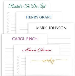 Personalized Custom Notepad - Office Business Professional Desk Writing Paper - Memo Scratch Legal Pad