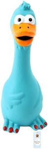 Foodie Puppies Natural Latex Rubber Squeaky Dog Toy - (Blue Duck) | Small Dogs & Puppy | Durable, Animal Design, Fetch & Chew Safe Play Toy | Reduce Separation Anxiety