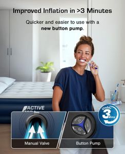 Active Era King Inflatable Mattress – Air Bed with Built-In Pump